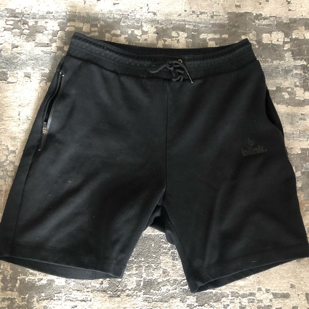 Biink Black Mens Athletic Shorts Medium